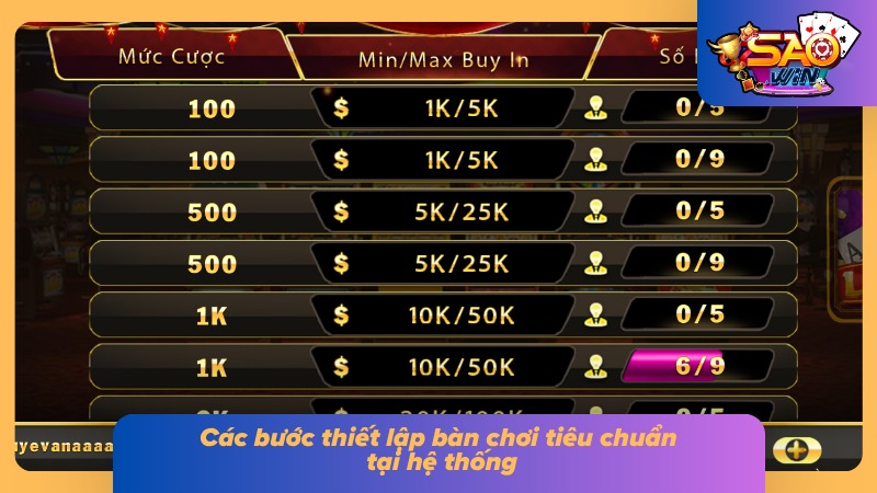 Từng bước cài đặt bàn chơi phù hợp 