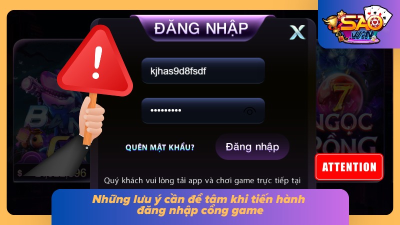 Đăng Nhập Saowin - Hướng Dẫn Truy Cập Nhanh Chóng Và An Toàn 5 Lưu ý quan trọng khi tham gia cổng game