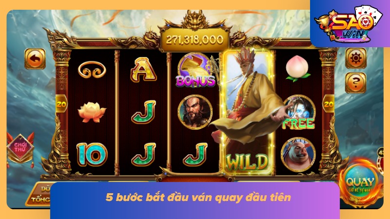 Nổ Hũ Tây Du Ký | Review Bảng Thưởng, Gameplay Và Mẹo Săn Hũ 7 Các nút chức năng chính được đánh dấu để người mới dễ nhận diện